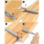 QWORK® 10PCS Poussoir Porte Placard, Loquets Magnétique pour Meuble de Cuisine, Placards, Tiroirs