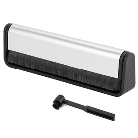 QWORK® Brosse de Nettoyage pour Vinyle et brosses à Aiguilles - brosses antistatiques en Fibre de Carbone - nettoient en Profond