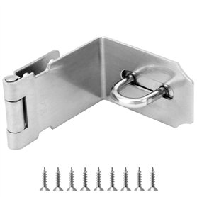 QWORK® Fermoir pour cadenas 5 pouces