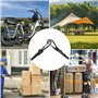 QWORK® Lot de 6 Tendeurs Élastiques avec Mousqueton - 60/100/150 cm - Cordes élastiques Multi-usages pour Bagages, Camping, bâch