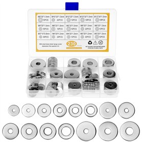 QWORK® 250 Pièces rondelles