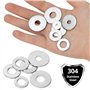 15 tailles de rondelles pour assortiment de boul