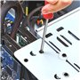 QWORK® 80 Pièces vis de boîtier d'ordinateur, vis autotaraudeuses pour ventilateurs de PC, pour le montage de ventilateurs de bo
