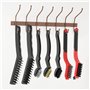 QWORK® Ensemble de Brosses Métalliques 9PCS - Poils en Laiton/Acier Inoxydable/Nylon - Idéal pour le métal, le bois et les poêle