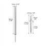 QWORK® 400 Pièces Clous à Double Tête, Clous Sans Couture pour Plinthes