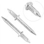 QWORK® 400 Pièces Clous à Double Tête, Clous Sans Couture pour Plinthes