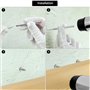 QWORK® 400 Pièces Clous à Double Tête, Clous Sans Couture pour Plinthes