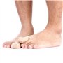 Footful 1 Paire Capuchons de Gros Orteil Protection Découpable en Tissu Doublé de Gel - Taille L