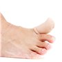 Footful 1 Paire Capuchons de Gros Orteil Protection Découpable en Tissu Doublé de Gel - Taille L