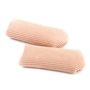 Footful 1 Paire Capuchons de Gros Orteil Protection Découpable en Tissu Doublé de Gel - Taille L