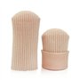 Footful 1 Paire Capuchons de Gros Orteil Protection Découpable en Tissu Doublé de Gel - Taille L