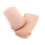 Footful 1 Paire Capuchons de Gros Orteil Protection Découpable en Tissu Doublé de Gel - Taille L
