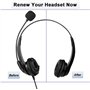 Coussinets d'oreille pour Casque Plantronics 50mm Oreillette de Remplacement Compatible avec Plantronics HW251N HW520 Blackwire 