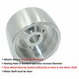 (AL5-19) CNC usiné Roue de Courroie Meuleuse pour Couteaux Meuleuses 130 mm Entraînement 19 mm Tige 75 mm Rail 50 mm…