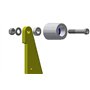 (AL5-19) CNC usiné Roue de Courroie Meuleuse pour Couteaux Meuleuses 130 mm Entraînement 19 mm Tige 75 mm Rail 50 mm…