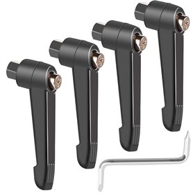 Rybtd 4 pièces Poignée de Levier de Serrage M6 levier de serrage machine de Poignée de Filetage Femelle en Acier Inoxydable avec