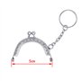 LEZED Cadre de Sac à Main en Métal Kiss Fermoir, Fermoirs en Métal pour Sac à Main Serrure de Baiser Fermoir Porte Monnaie avec 