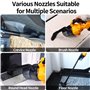 Aspirateur sans fil compatible avec batterie Dewalt 20 V, aspirateur à main avec 2 filtres HEPA lavables, aspirateur sans balais