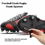 qixiang Lot de 2 clés à crampons pour chaussures de football, chaussures de rugby et de golf, outil de rechange pour chaussures 