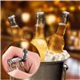 YUENX 6Pcs Anneau Décapsuleur en Metal Bague decapsuleur ouvre Bouteille Tire Bouchon Biere bagues Acier Inoxydable a 2 Styles D