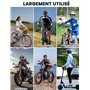 Retroviseur vélo guidon 2024, en verre cristal Grand angle convexe UHD sécurisé, accessoire de vélo facile à installer pour e-bi