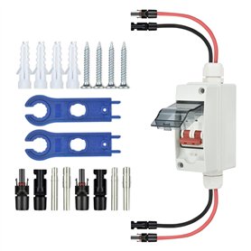 Disjoncteur PV DC DC 2 broches 32 A 2P 500 V avec câble