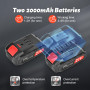 Sécateur électrique - Sécateur électrique professionnel 40 mm avec 2 batteries 21 V/2000 mAh - Sécateur sans fil pour jardinage,