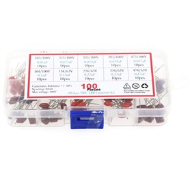 Fasizi Assortiment de condensateurs à film polyester métallisé 10nF à 470nF