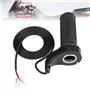 KIMISS Accélérateur de Moto Universel Scooter électrique Speed ​​Throttle Grip avec 3 Fils 12, 24, 36, 48V Diamètre du Guidon Ap