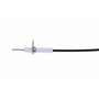 2 x 1 mètre de fil d'allumage par impulsion et de montage d'électrode en céramique, électrode d'allumage peut se plier pour allu