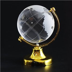 Mini globe terrestre rond ornement carte du monde (diamètre de la boule 8