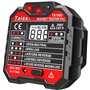 Taiss Testeur avancé avec écran de tension Testeur prise de courant GFCI 48-250 V Alimentation automatique circuit électrique Po
