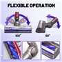 IOEALD Tête de nettoyage à entraînement direct pour aspirateur sans fil Dyson V7 V8 V10 V11 V15 Cyclone, brosse de nettoyage de 