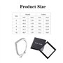 XFSRG Bague Femme Élégante avec Zirconium Bague Bijoux Bague Réglable pour Toutes Occasions Bague Argent pour Femme Elle