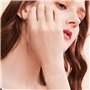 XFSRG Bague Femme Élégante avec Zirconium Bague Bijoux Bague Réglable pour Toutes Occasions Bague Argent pour Femme Elle