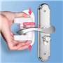 Verrous de Sécurité pour Enfant,2pcs Serrure de Sécurité Portes Serrure de Porte à Levier Sécurite Fenetre Placard Bloc Porte Se