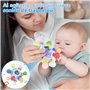 VORENUS Jouet Dentition de Bebe Naissance, Hochet Sensorielle Jeux Eveil Bebe 0-3 Mois, Hochet Montessori Cadeau Naissance Fille