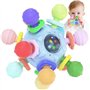 VORENUS Jouet Dentition de Bebe Naissance, Hochet Sensorielle Jeux Eveil Bebe 0-3 Mois, Hochet Montessori Cadeau Naissance Fille