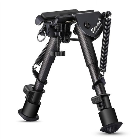 Zeadio Bipied Tactique Extensible en Fibre de Carbone avec Support pour élingue
