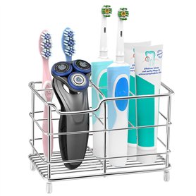 Yoassi Support de Brosse à Dents Polyvalent en INOX Anti-Rouille pour Salle de Bain