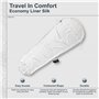 Cocoon Drap de sac 100 % Soie naturelle blanche SM30-SE Sarco