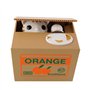 XLKJ Tirelire Boîte Volent l'argent Automatic Boîte Monnaie avec Voix Cadeau d’Anniversaire et de Noël pour Enfant (Chat Blanc)