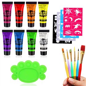 Peinture Corporelle 8 Couleurs