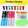 Peinture Corporelle 8 Couleurs, Peinture Fluorescente Pour Body Painting, Peinture Fluorescente UV Non Toxique Neon, Peinture au