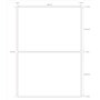 Lot de 100 feuilles d'étiquettes autocollantes universelles DIN A4 210 x 148 mm pour imprimante laser/jet d'encre/photocopieur