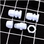 Namvo Lot de 100 presse-étoupes étanches IP68 réglables en nylon M10 x 1,5