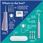 GuruNanda Lion & Lamb Kit 2.0, brosse à dents électrique avec hydropulseur, 4 embouts de jet, 4 têtes de brosse, et design étanc