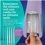 GuruNanda Lion & Lamb Kit 2.0, brosse à dents électrique avec hydropulseur, 4 embouts de jet, 4 têtes de brosse, et design étanc