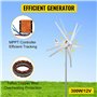 VEVOR Générateur de turbine éolienne 300 W - 12 V - Contrôleur MPPT électrique - 13 m/s - Avec régulateur de charge à 5 feuilles