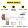 VEVOR Générateur de turbine éolienne 300 W - 12 V - Contrôleur MPPT électrique - 13 m/s - Avec régulateur de charge à 5 feuilles